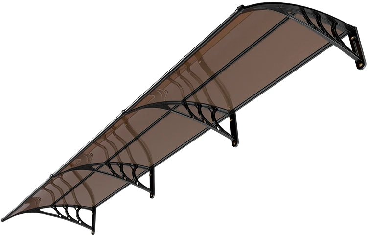 VEVOR Lauko durų stogelis, 96 x 297 cm, apsauga nuo lietaus ir saulės
