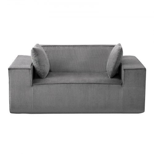 VEVOR Dviejų vietų šviesiai pilkas sofa be surinkimo