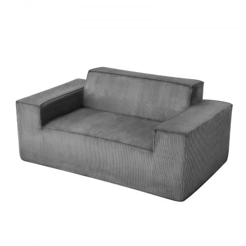 VEVOR Dviejų vietų šviesiai pilkas sofa be surinkimo