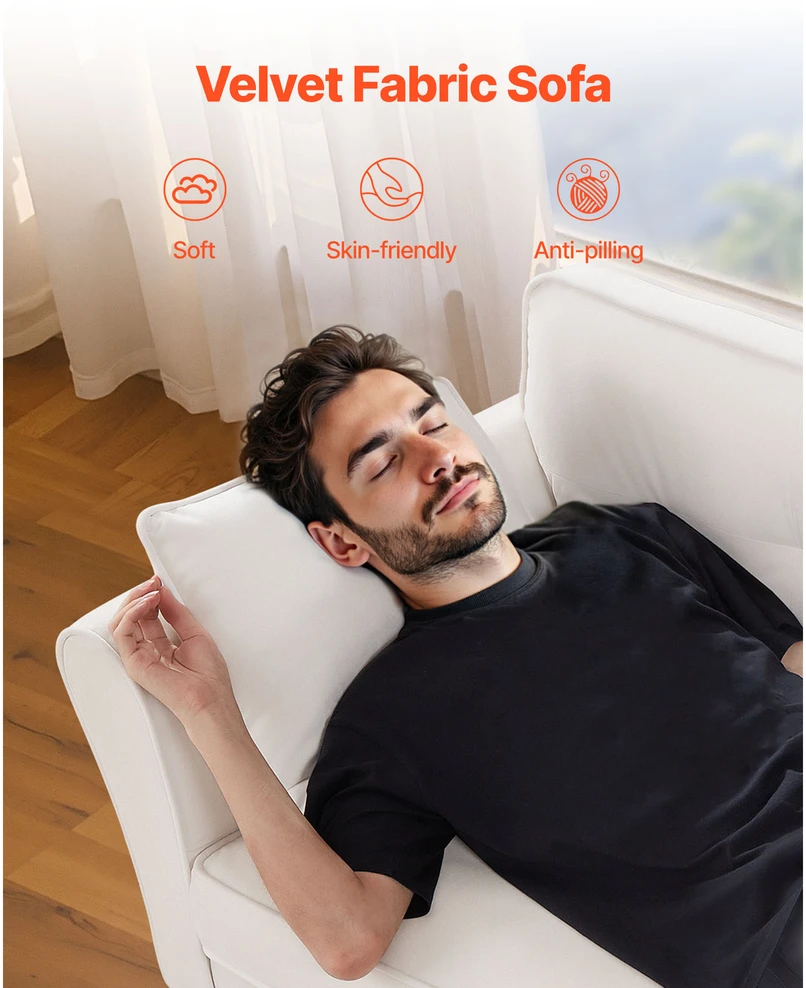 VEVOR Dviejų vietų sofa iš veliūro audinio