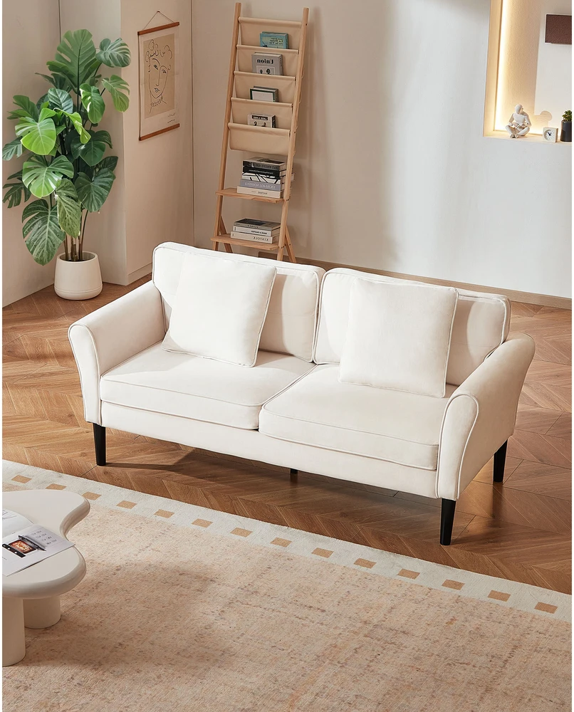 VEVOR Dviejų vietų sofa iš veliūro audinio