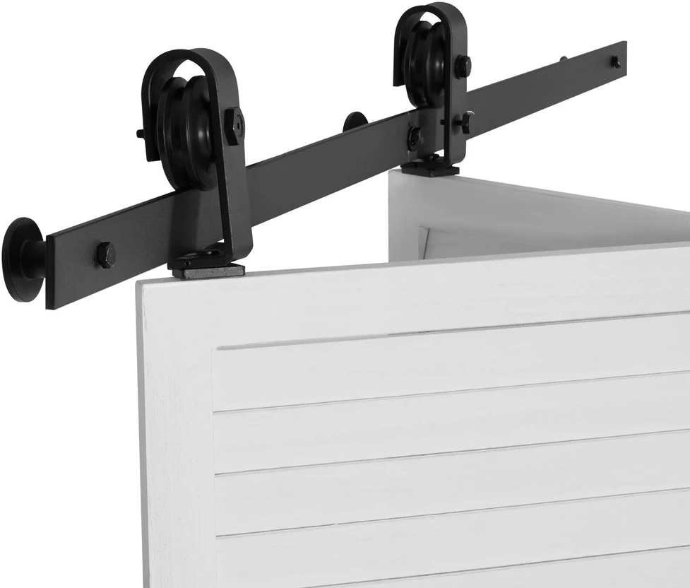 VEVOR Sulankstomo stumdomo durų bėgelio rinkinys 132 cm