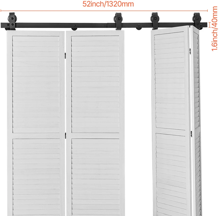 VEVOR Dvigubas stumdomas durų rinkinys 132 cm