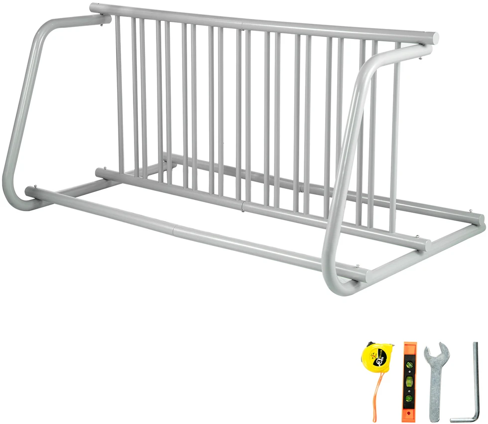 VEVOR Dviejų pusių dviračių stovas, talpa 10 vietų