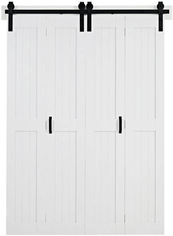 VEVOR Sudedamas MDF durys, 1524 x 2134 mm Baltos