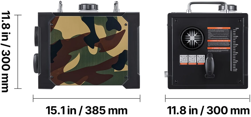 VEVOR Nešiojamas dyzelinis šildytuvas 8 kW su Bluetooth
