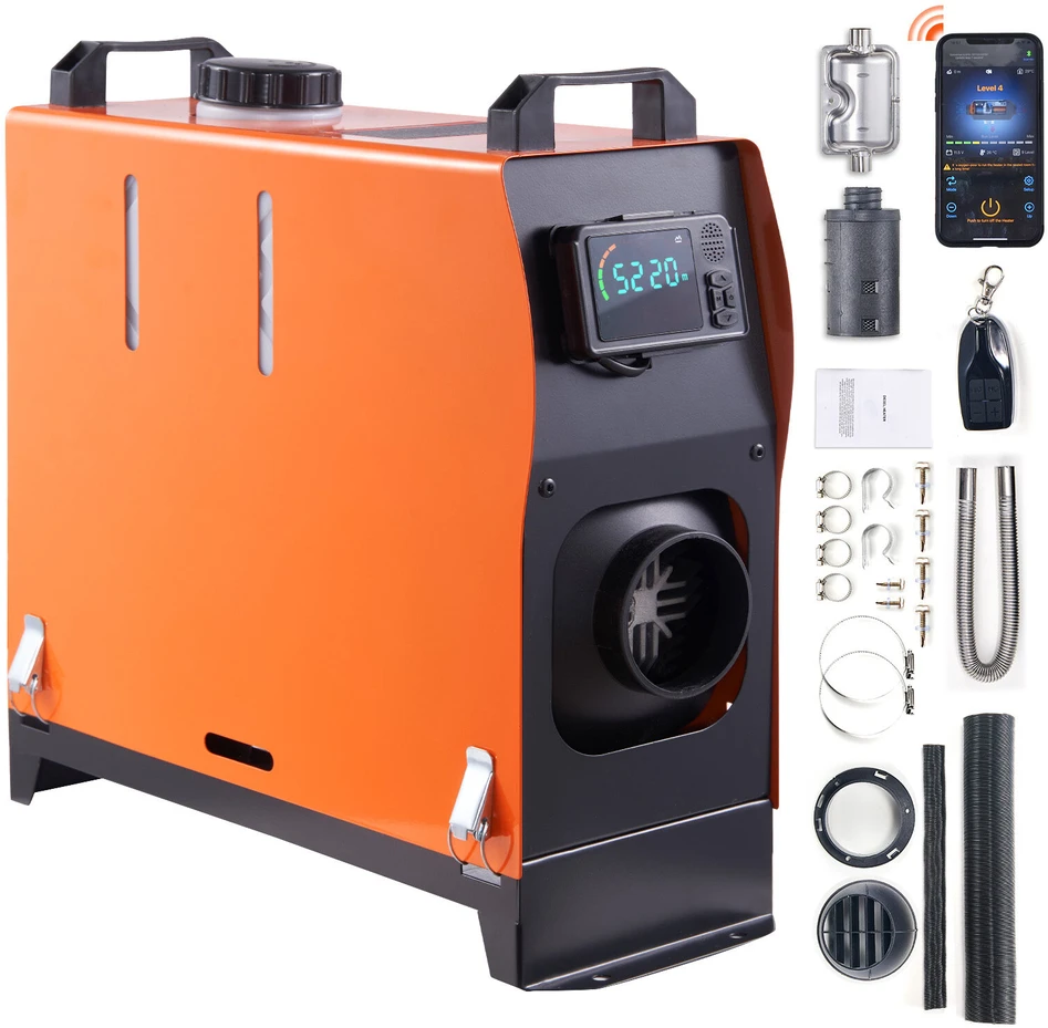 VEVOR Dieselinis oro šildytuvas automobiliams ir RV, 12V 8KW su Bluetooth