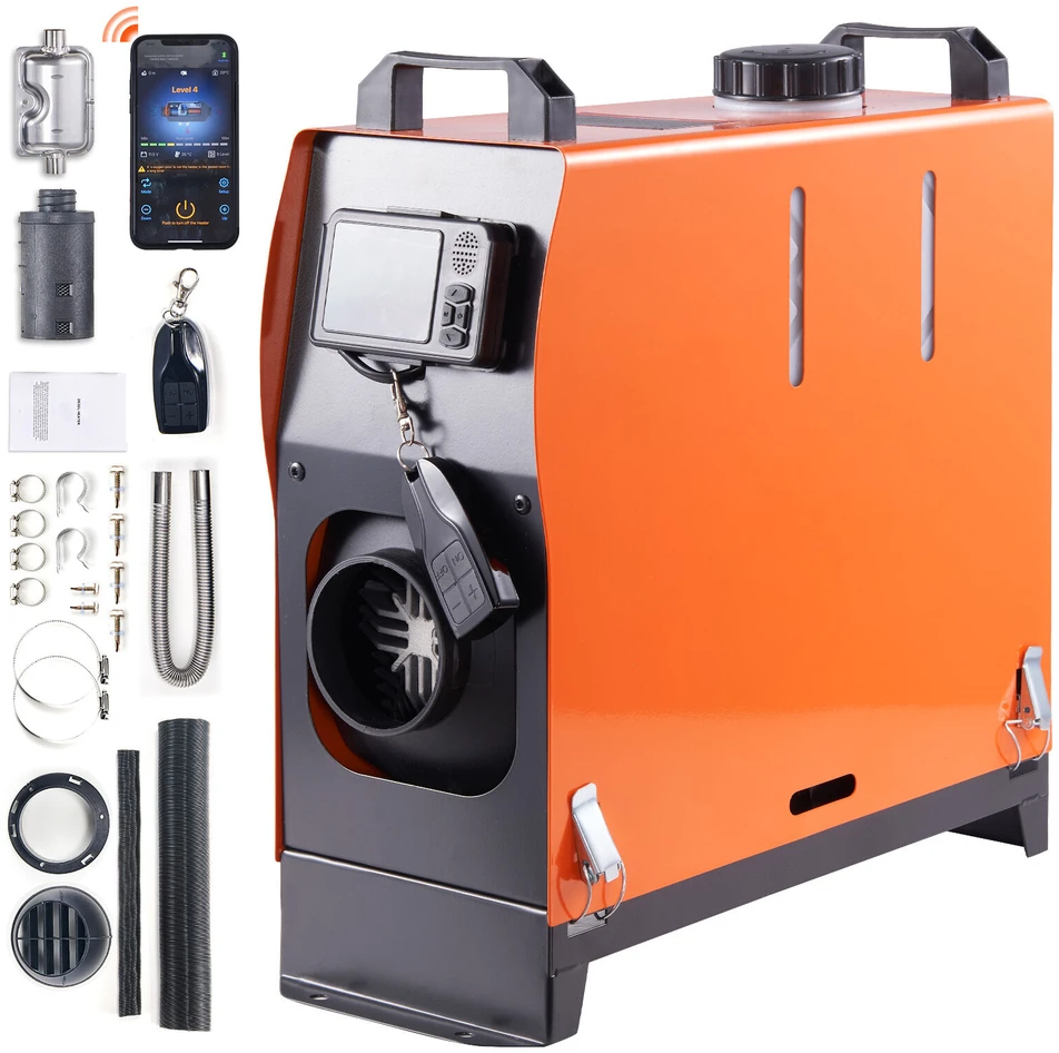 VEVOR Dieselinis oro šildytuvas automobiliams ir RV, 12V 8KW su Bluetooth