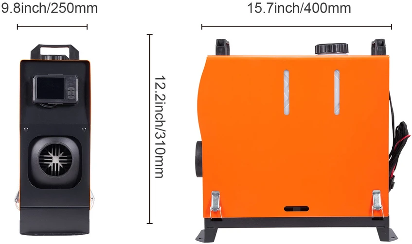 VEVOR Dieselinis oro šildytuvas automobiliams ir RV, 12V 8KW su Bluetooth
