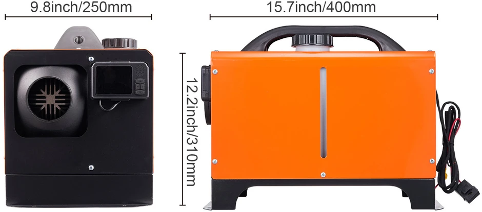 VEVOR Dyzelinis oro šildytuvas su Bluetooth valdymu, 12V, 8KW