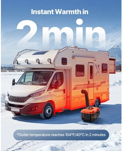 Vevor 8 kW dyzelinis oro šildytuvas su nuotoliniu valdymu