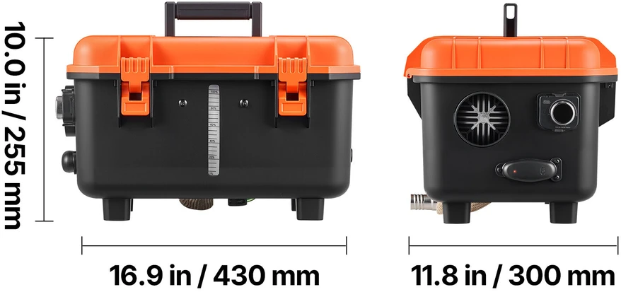 VEVOR 8 kW dyzelinis oro šildytuvas su nuotoliniu valdymu