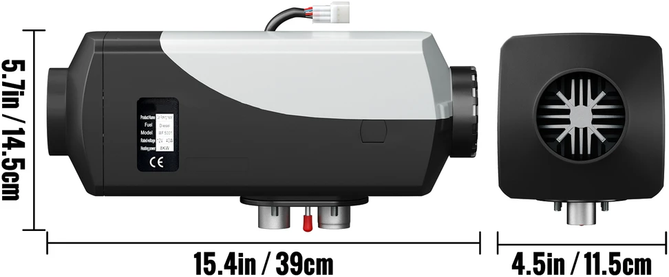 VEVOR 8 kW dyzelinis oro šildytuvas su LCD valdymu