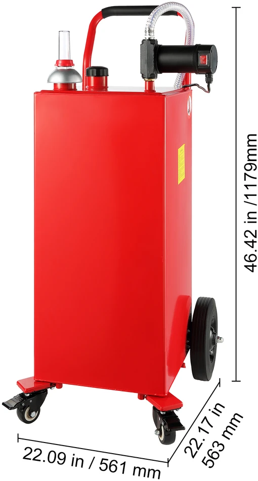 VEVOR 113 litrų degalų vežimėlis su 180W pompa