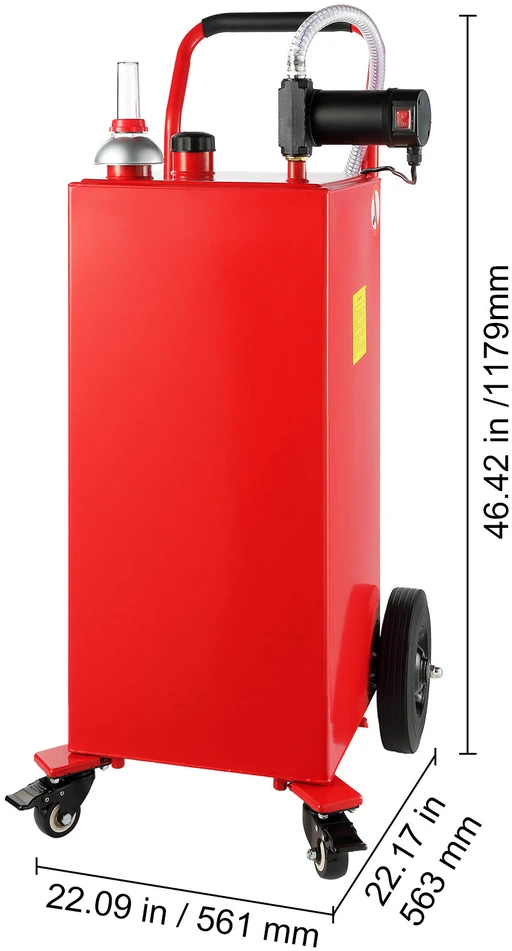 VEVOR 113 litrų degalų vežimėlis su 180W pompa