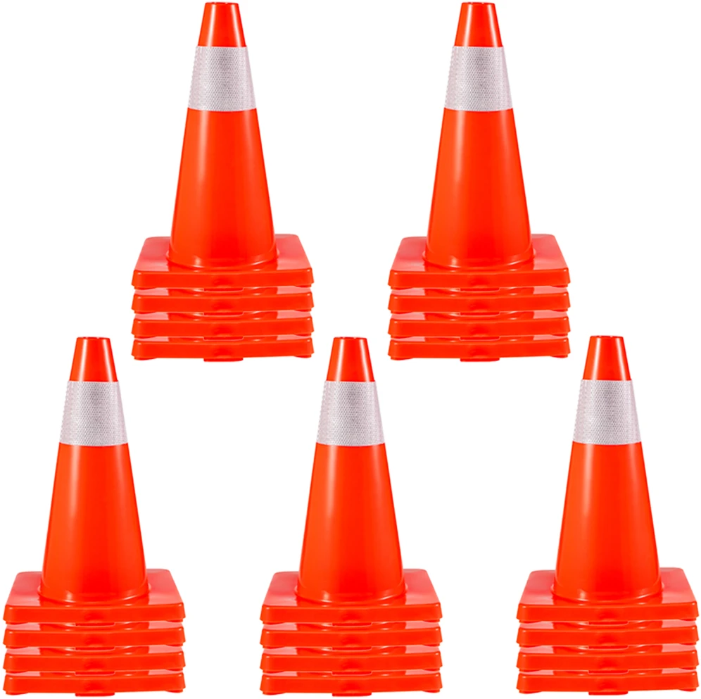 VEVOR 20 vienetų kelių kūgio rinkinys iš PVC