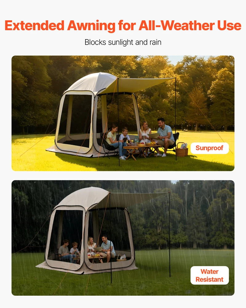 VEVOR Kiemui pritaikyta pavėsinė su tinkleliu