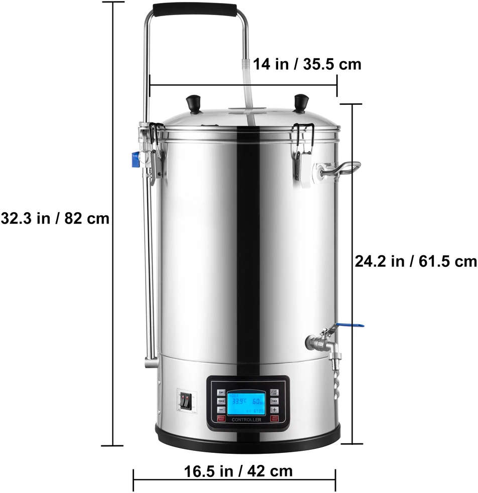 VEVOR Elektrinė alaus virimo sistema 8 gal/30 l
