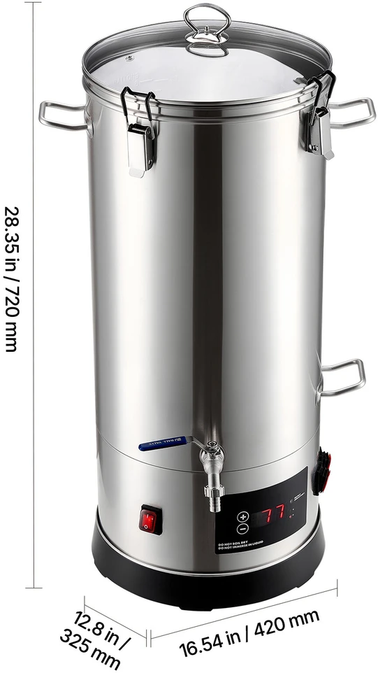 VEVOR Elektrinė alaus gamybos sistema, 30L