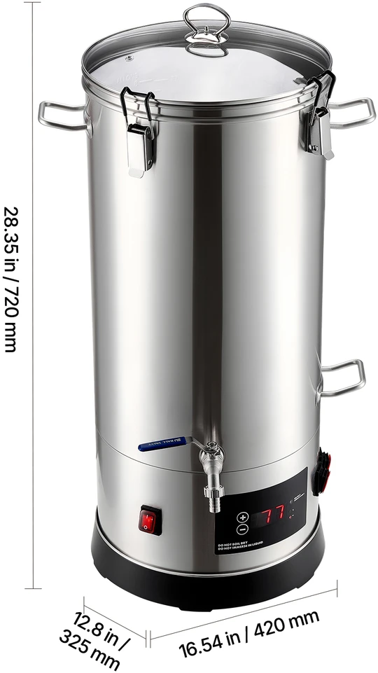 VEVOR Elektrinė alaus gamybos sistema, 30L