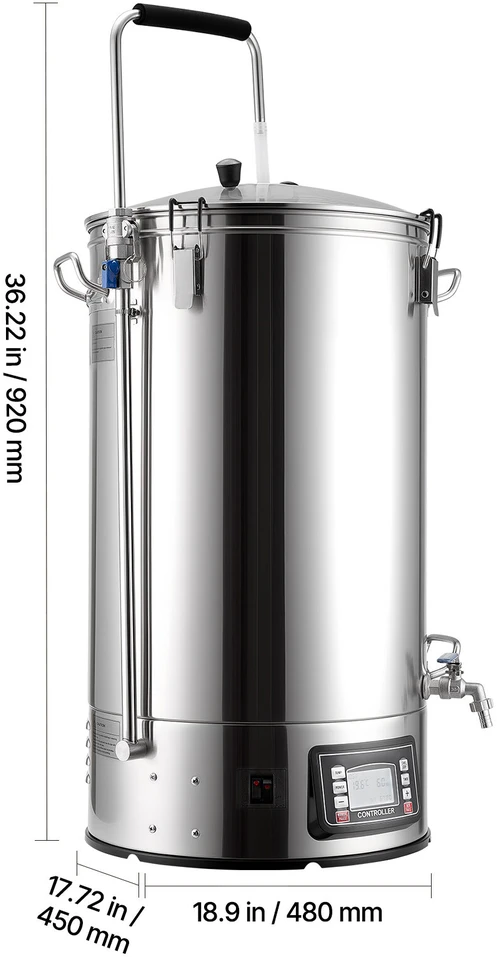 VEVOR Elektrinė alaus gamybos sistema, 60 l talpa, 3000W