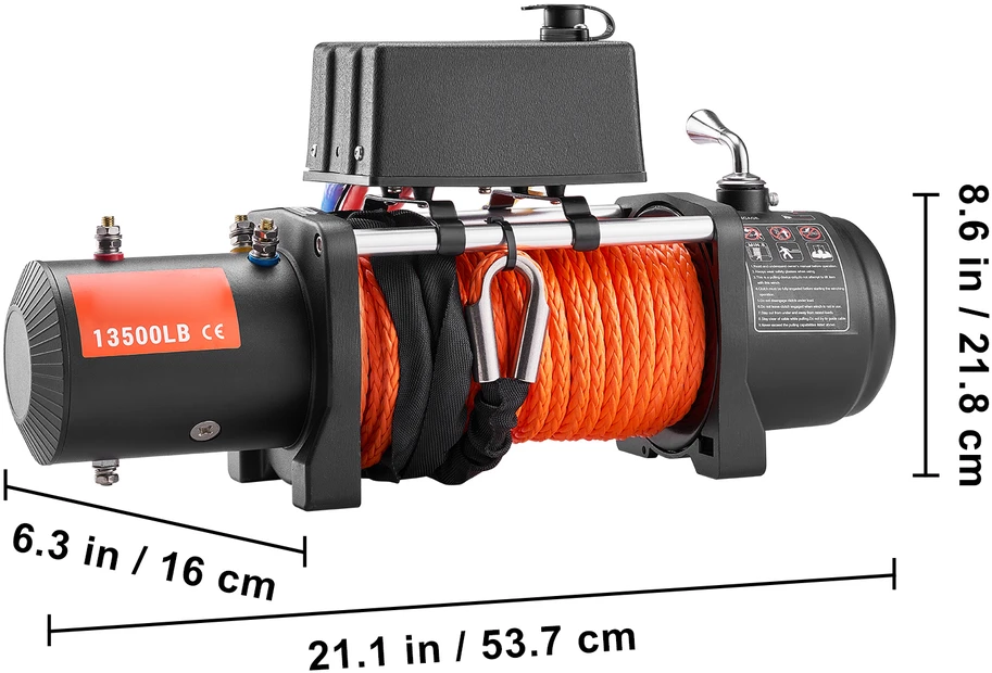 VEVOR Elektrinis 6,123 kg gervė sintetine virve