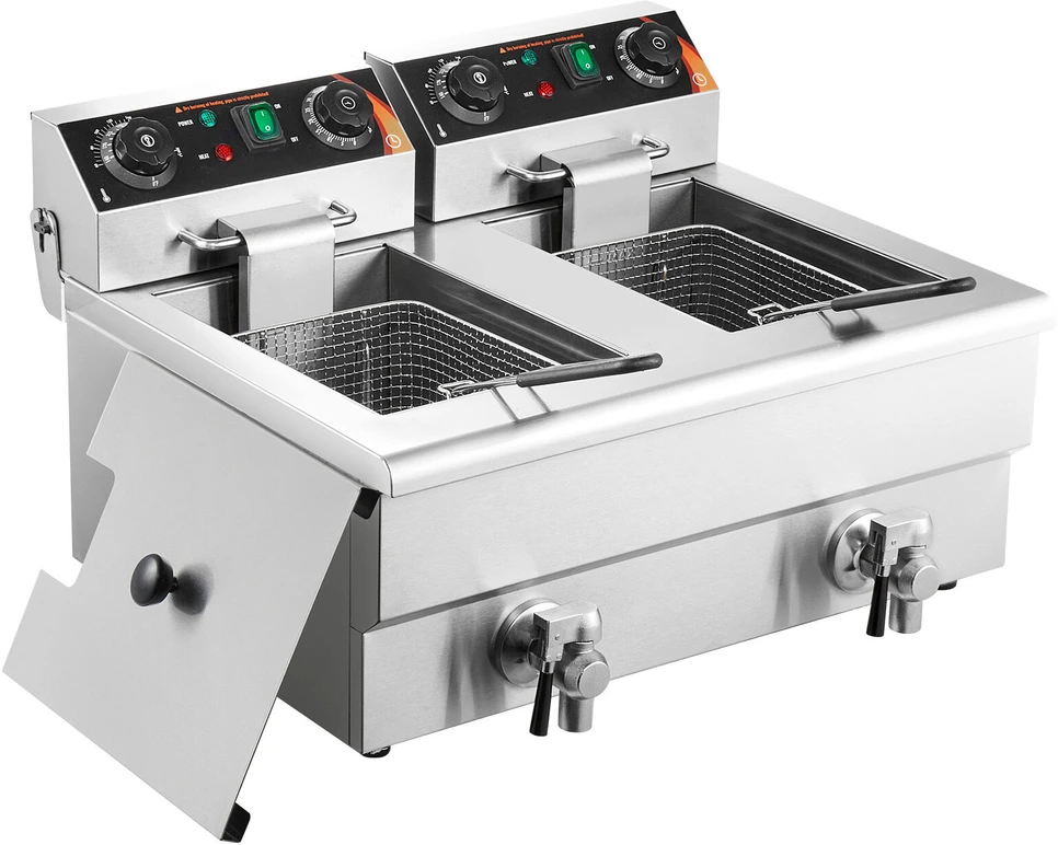 VEVOR Elektrinė dviguba gruzdintuvė, 6000W