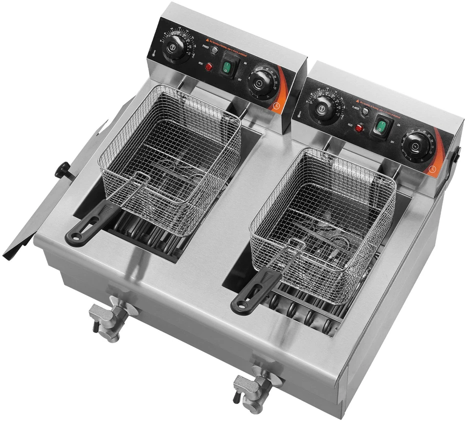 VEVOR Elektrinė dviguba gruzdintuvė, 6000W