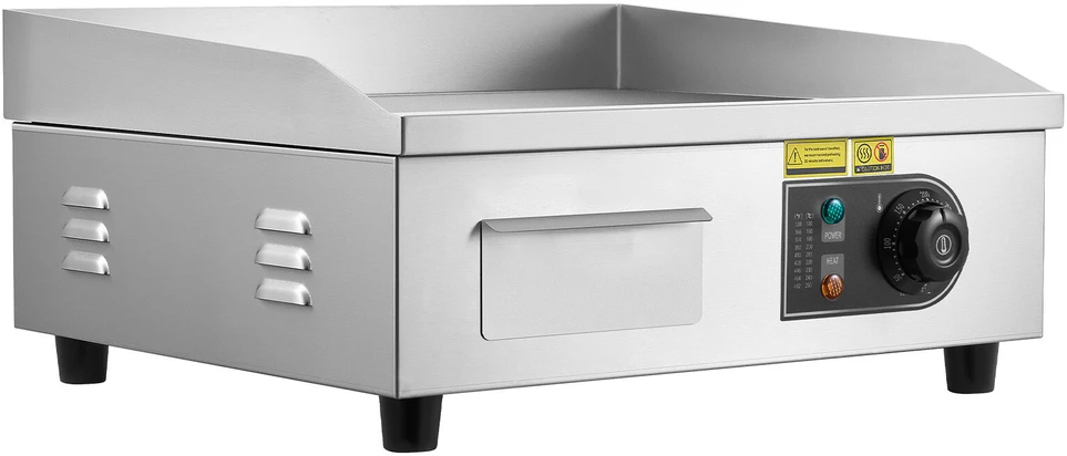 VEVOR Elektrinė kepimo plokštė, 2800 W, lygi paviršiaus keptuvė, komercinė