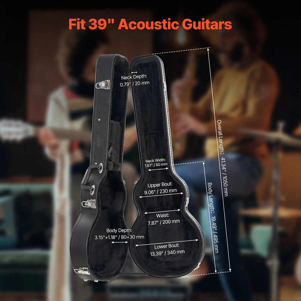 VEVOR Elektrinės gitaros dėklas su užraktu
