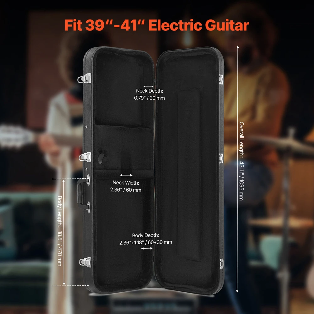VEVOR Elektrinės gitaros dėklas su spyna