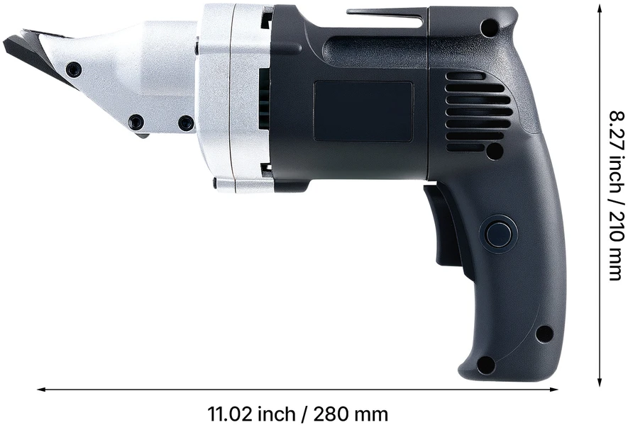 VEVOR Elektrinės metalo žirklės, sukomas galvos