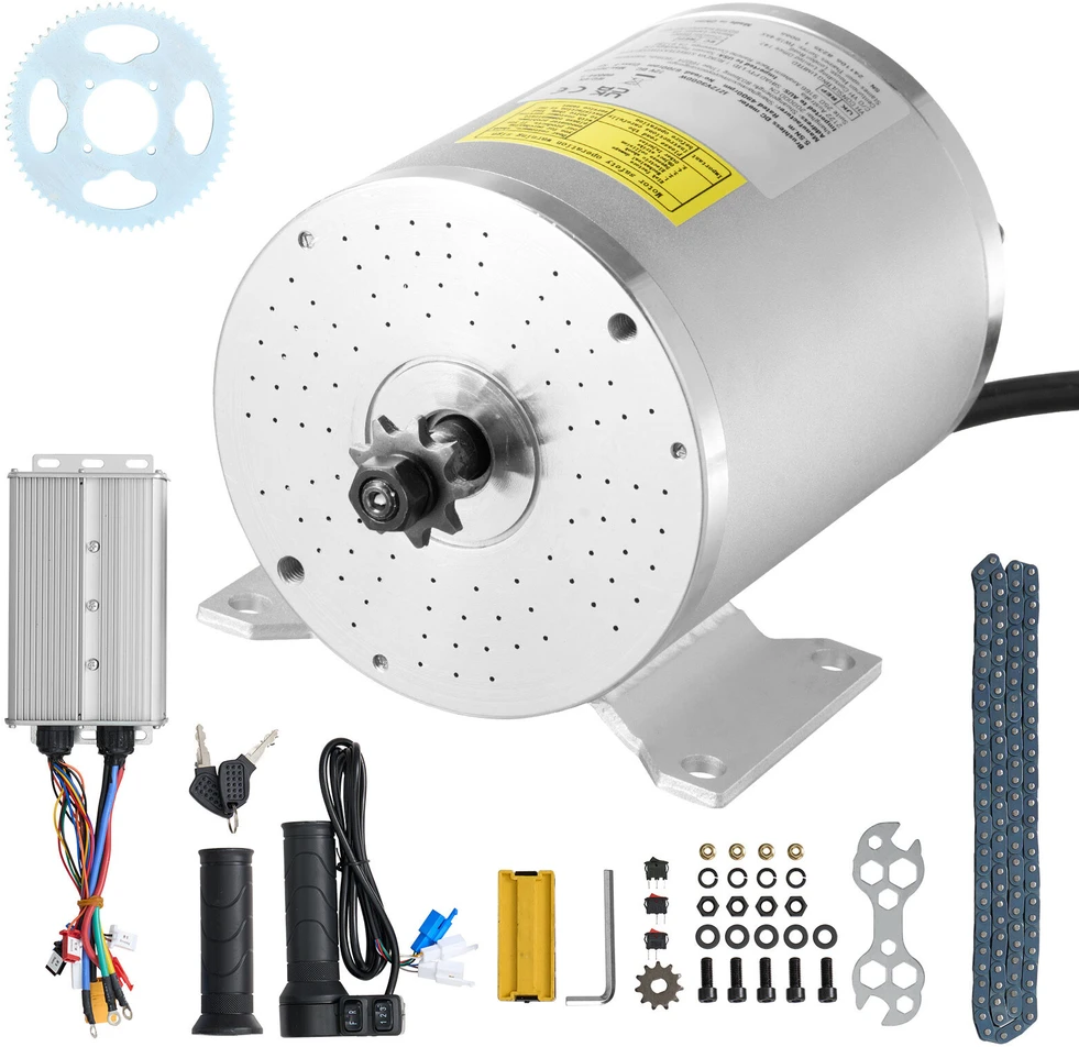 VEVOR 3000W elektrinis bešepetėlinis DC variklio rinkinys