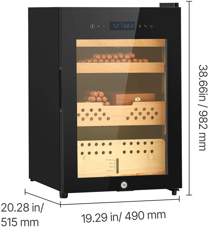 Drėkintuvas VEVOR Elektrinis 60L cigarų humidoras namams