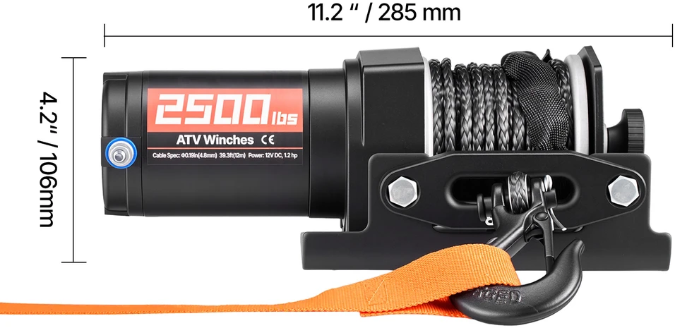 VEVOR 1134 kg elektrinė gervė su sintetine virve