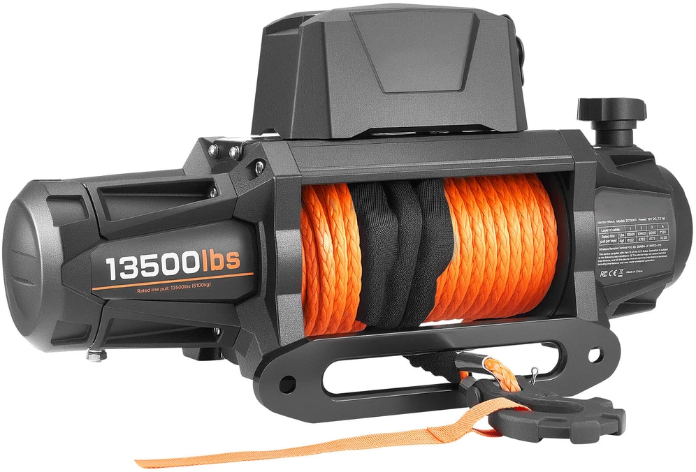 VEVOR Elektrinis gervė 6100 kg, 12V DC su sin. virve
