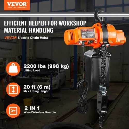 VEVOR Elektrinis grandininis keltuvas 1 tonos