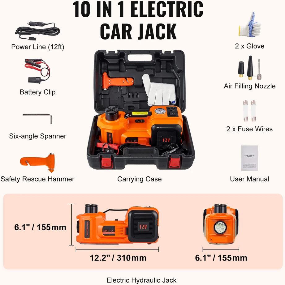 VEVOR Elektrinė hidraulinė automobilio kėliklio pompa 5T