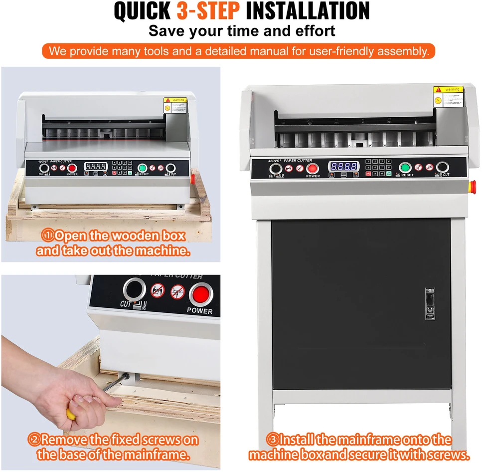 VEVOR 450 mm elektrinė popieriaus pjovimo mašina