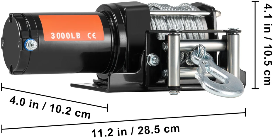 VEVOR Elektrinė gervė ATV UTV 1361 kg plieninė