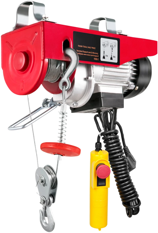 VEVOR Elektrinis keltuvas, 250 kg, 510W variklis