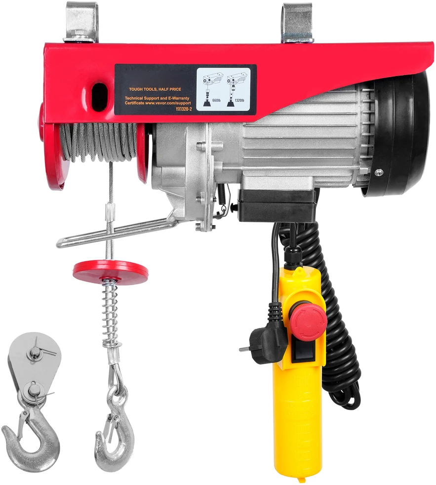 VEVOR Elektrinis keltuvas 600 kg, 220V 1150W