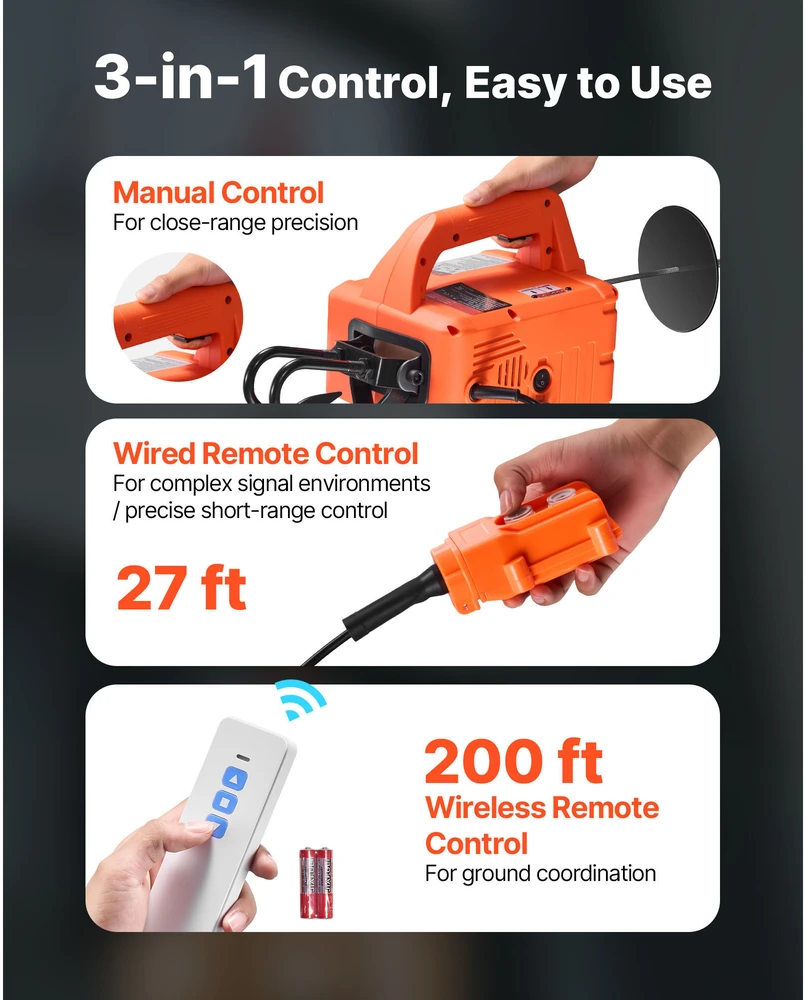 VEVOR Elektrinis 3-in-1 paletas kėlimo įrenginys, 500 kg