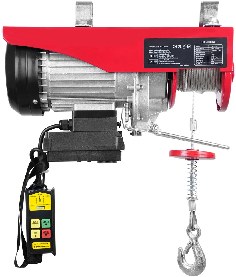 VEVOR Elektrinis gervė, 600 kg kėlimo galia
