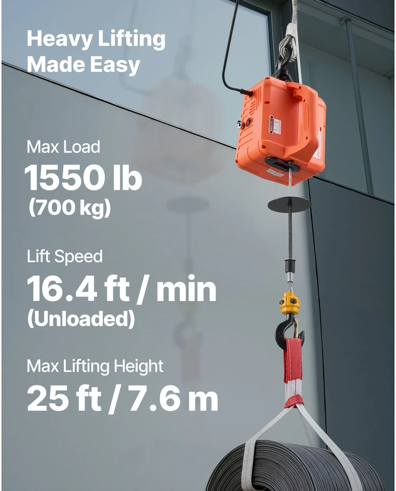 VEVOR 3-in-1 elektrinis keltuvas, 700 kg talpa