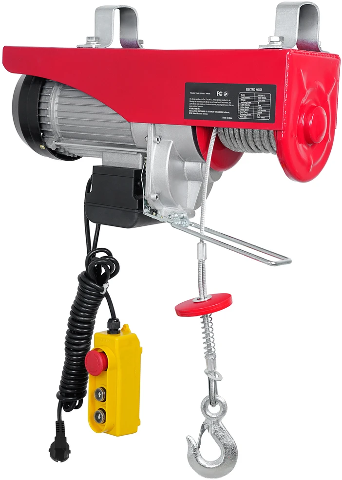 VEVOR Elektrinis keltuvas, 1000 kg talpa, 1600W variklis