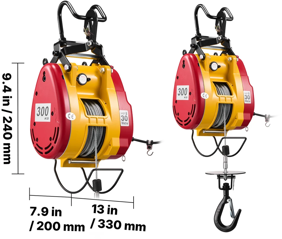 VEVOR 2-in-1 elektrinis keltuvas, 300 kg apkrova