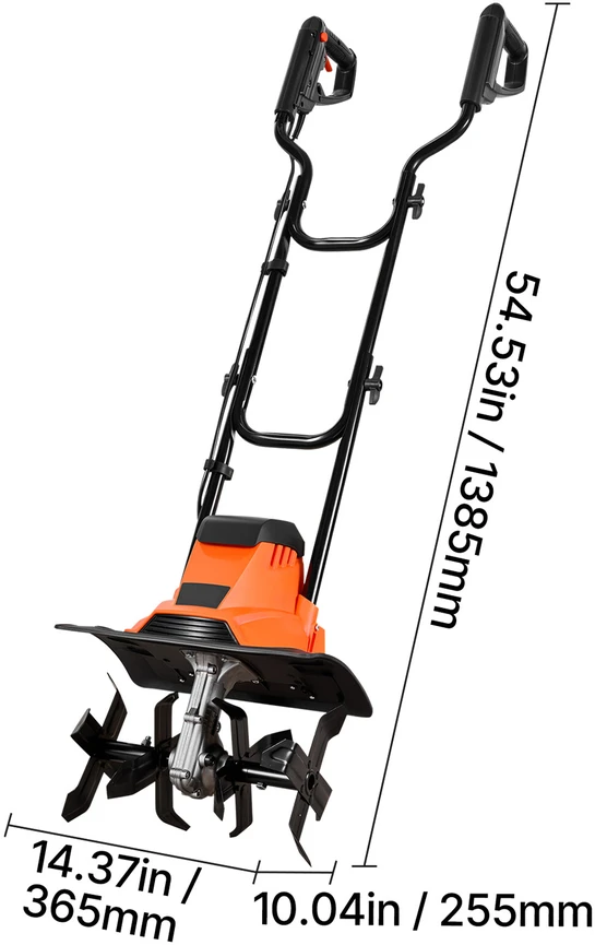 VEVOR Elektrinis kultivatorius su 36 cm pločiu