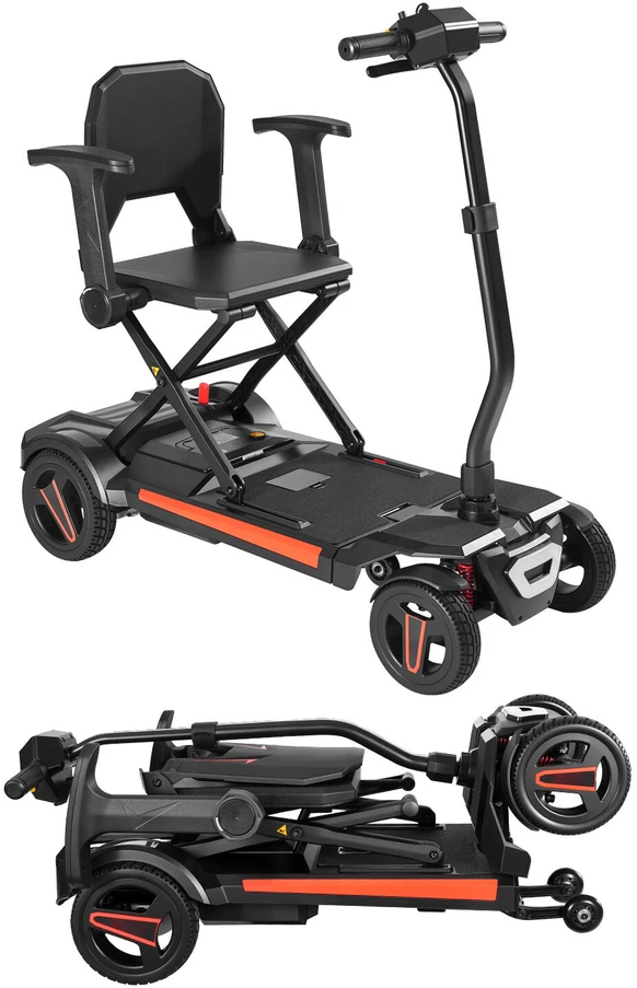 VEVOR Keturratis elektrinis mobilumo motoroleris