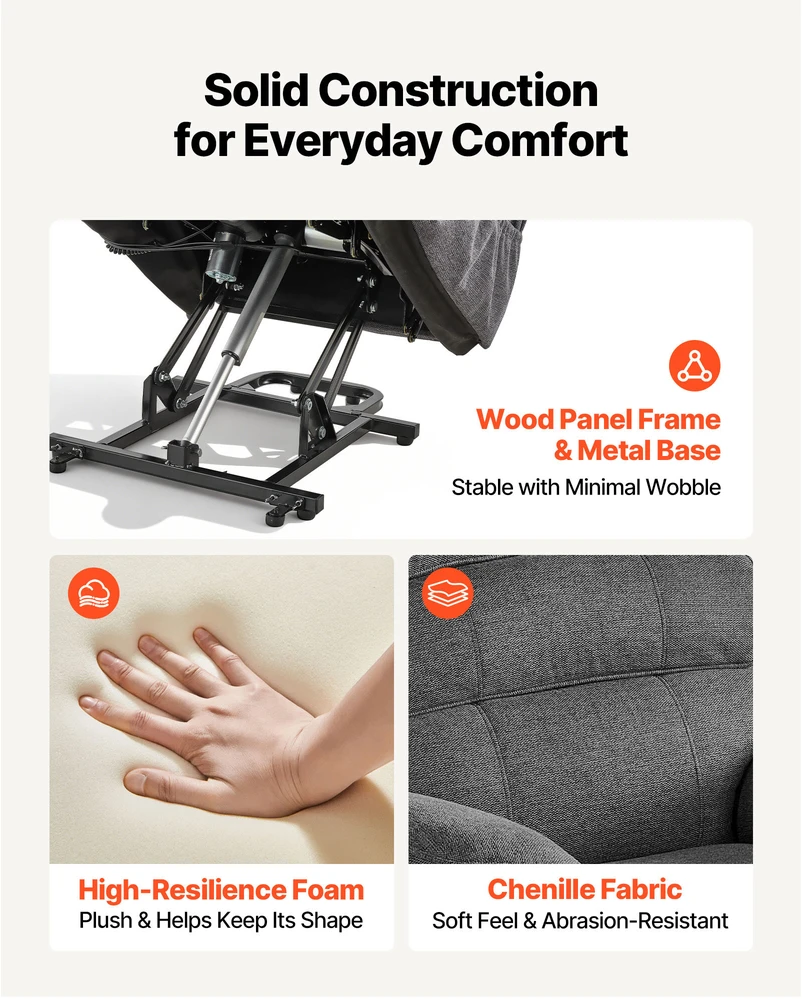 VEVOR Elektrinė masažinė kėdė su pakėlimu